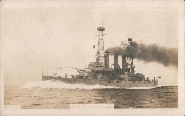 USS Rhode Island on the Ocean Ships