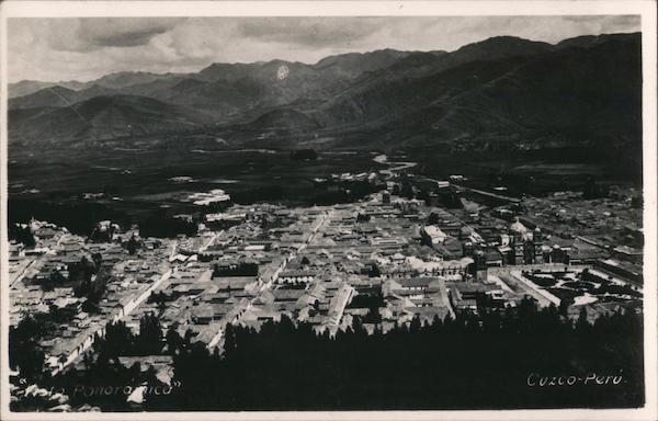 Aerial View of City Cuzco Peru