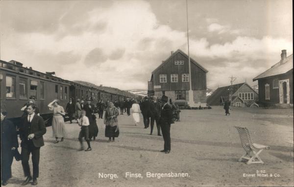 Bergensbanen Railway Line Station Finse Norway