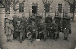 Group of Soldiers with Guns Postcard
