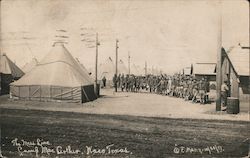 The Mess Line at Camp MacArthur, 1917 Waco, TX F. Mann Postcard Postcard Postcard