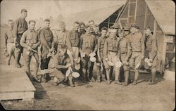 Army/National Guard Co. I 113th Soldiers w/Mess Kits Postcard