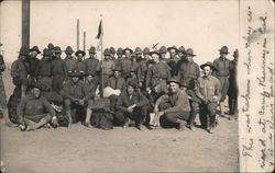 Group of Soldiers, Camp Kearny Postcard