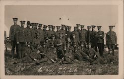 British Soldiers, 1911: C Company, 7th L.F. England Military Postcard Postcard Postcard