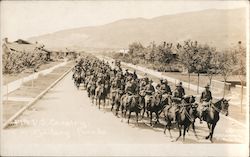 17th U.S. Cavalry in Military Parade Fort Bliss, TX Army Postcard Postcard Postcard