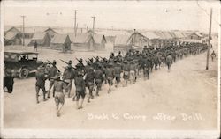 Back to Camp After Drill Postcard