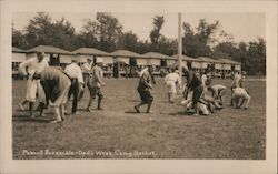 Peanut Scramble-Dad's Week, Camp Becket, 1925 Postcard