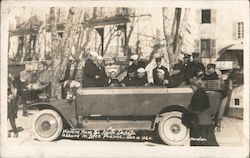 Visitors from the USS North Dakota Ashore in Nice France - Jan. 10, 1920 Postcard