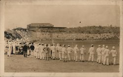 Sailors Watching Baseball Game Cuba Navy Postcard Postcard Postcard