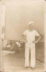 Sailors on Deck Postcard
