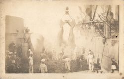 USS Nereus Coaling in Cuba Postcard