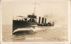 USS Monaghan Postcard