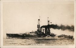 USS Florida (BB-30) Battleships Waterman Postcard Postcard Postcard