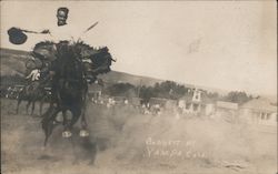 Bobbett on a Bucking Bronco Postcard