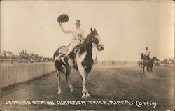 Leonard Stroud, Champion Trick Rider Postcard