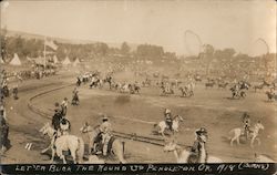 Let 'Er Buck, The Round Up Postcard