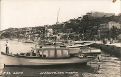 Boats in the Bay Postcard