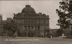 Colonial Secretary's Office Sydney, Australia Postcard Postcard Postcard