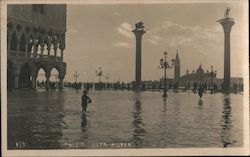 Alta Marea - Floodings Venice, Italy Postcard Postcard Postcard