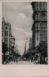 Av 18 de Julio, Montevideo Uruguay Postcard Postcard Postcard