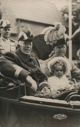 Konungen, Kronprinsen och Princessan Margarethe Postcard