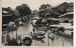 Floating Market Bangkok, Thailand Postcard Postcard Postcard