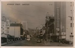 Looking Along Adderley Street Postcard