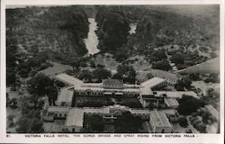 Victoria Falls Hotel, The Gorge Bridge and Spray from Victoria Falls Postcard