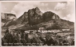 CAPE TOWN UNIVERSITY AND DEVILS PEAK Postcard