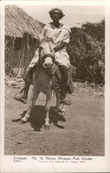 Curacao No 36 Native Woman Fish Vender Postcard