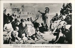 ATHENES Pericles prononce un discours sur les depenses pour l'Acropole Postcard