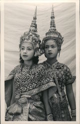 Two Thai Dancers Postcard