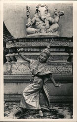 Traditional Dancer Thailand Postcard Postcard Postcard