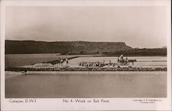 Curacao DWI No 4 Work on Salt Pans Postcard