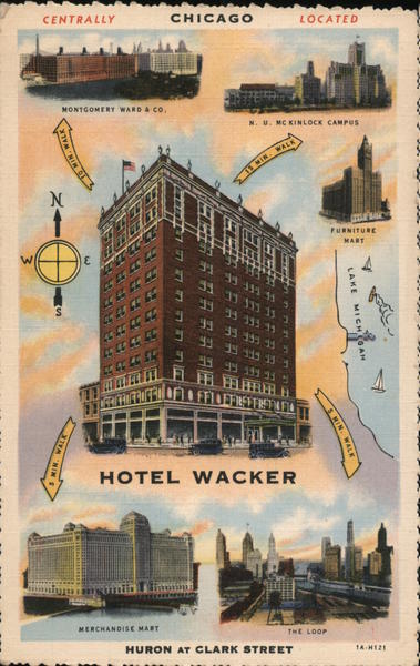 Hotel Wacker, Centrally Chicago Located Illinois