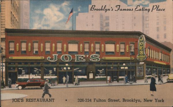 Joe's Restaurant, Brooklyn's Famous Eating Place New York