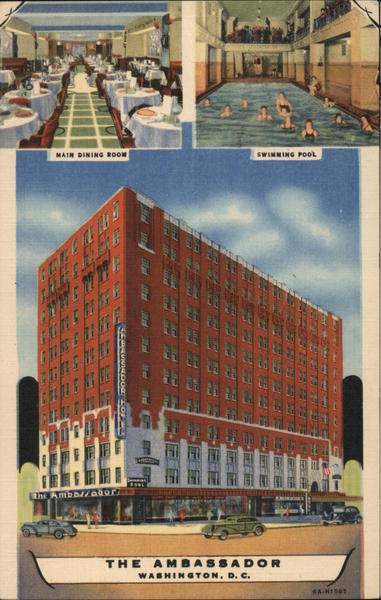 The Ambassador, Main Dining Room, Swimming Pool Washington District of Columbia