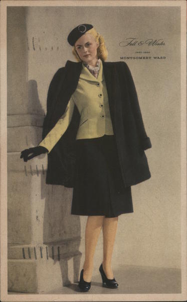 Fall and Winter, 1945-46, Montgomery Ward, Women's Fashions