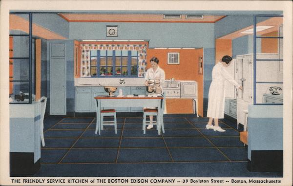 The Friendly Service Kitchen of the Boston Edison Company Massachusetts