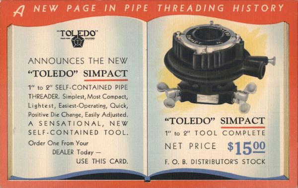 Toledo Announces the New Toledo Simpact Self-Contained Pipe Threader