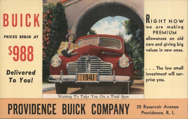1941 Buick - Providence Buick Company Rhode Island