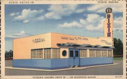 Dixie Drive-In, Tucson's Leading Drive in - On Highways 80-84-89 Postcard