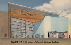 Kaufman's, Home of Colorado Springs Fashions Postcard