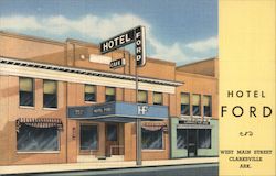 Hotel Ford, In the Ozark Foothills Clarksville, AR Postcard Postcard Postcard