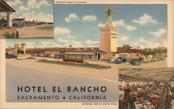 Hotel El Rancho Sacramento, CA Postcard Postcard Postcard