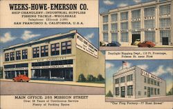 Weeks-Howe-Emerson Co. 225 Mission St Postcard