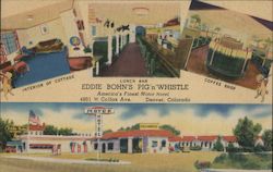 Eddie Bohn's Pig 'n' Whistle Postcard
