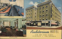 Auditorium Hotel Denver, CO Postcard Postcard Postcard