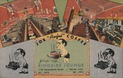 Lou, Charley and Joe Awful Coffee, Ringside Lounge Denver, CO Postcard Postcard Postcard