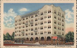 Hotel Ponce De Leon, On Waterfront Overlooking Tampa Bay Postcard